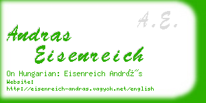 andras eisenreich business card